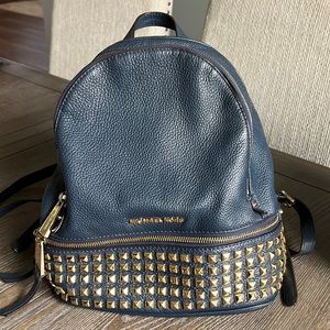 Michael Kors Navy Blue Backpack